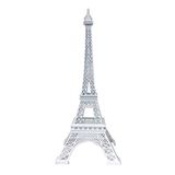 Allgala 19 Inch 48CM Eiffeltoren Standbeeld Decor Legering Metaal-Wit (EF19-86191)