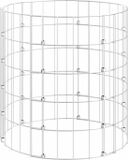vidaXL Gabion paal rond Ø50x50 cm gegalvaniseerd staal