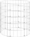 vidaXL Gabion paal rond Ø50x50 cm gegalvaniseerd staal