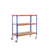 Simon Rack Metalen stelling met wielen 975x1000x300 mm - Maderclick