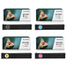 Evoke Toner Compatible HP W9150MC W9151MC W9152MC W9153MC 4X CMYK: Noir, Cyan, Jaune, Magenta 101000 Pages Color LaserJet Managed E78630Z E78635DN