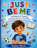JUST BE ME: Confidence & Feelings Colouring Book for Young Boys