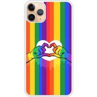 Apple Bedrukt siliconen hoesje compatibel met iPhone 11 Pro LGBT