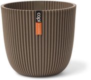 Capi Europe Bloempot bol Groove 'made with' warm taupe 28x27 cm