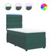 vidaXL Boxspringbed met matras, fluweel, donkergroen, 140x190 cm