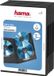 Hama DVD-hoes Triple (ook geschikt voor cd's en Blu-rays, met folie voor het insteken van de cover) 5-pack, zwart
