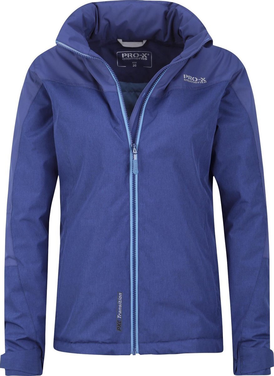 Pro-x Elements Pro-x Elements Outdoorjas Liane Dames Polyester Blauw Maat 36