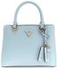 GUESS Noelle II Multi Compartment Satchel Aqua Lichtblauw Handtas