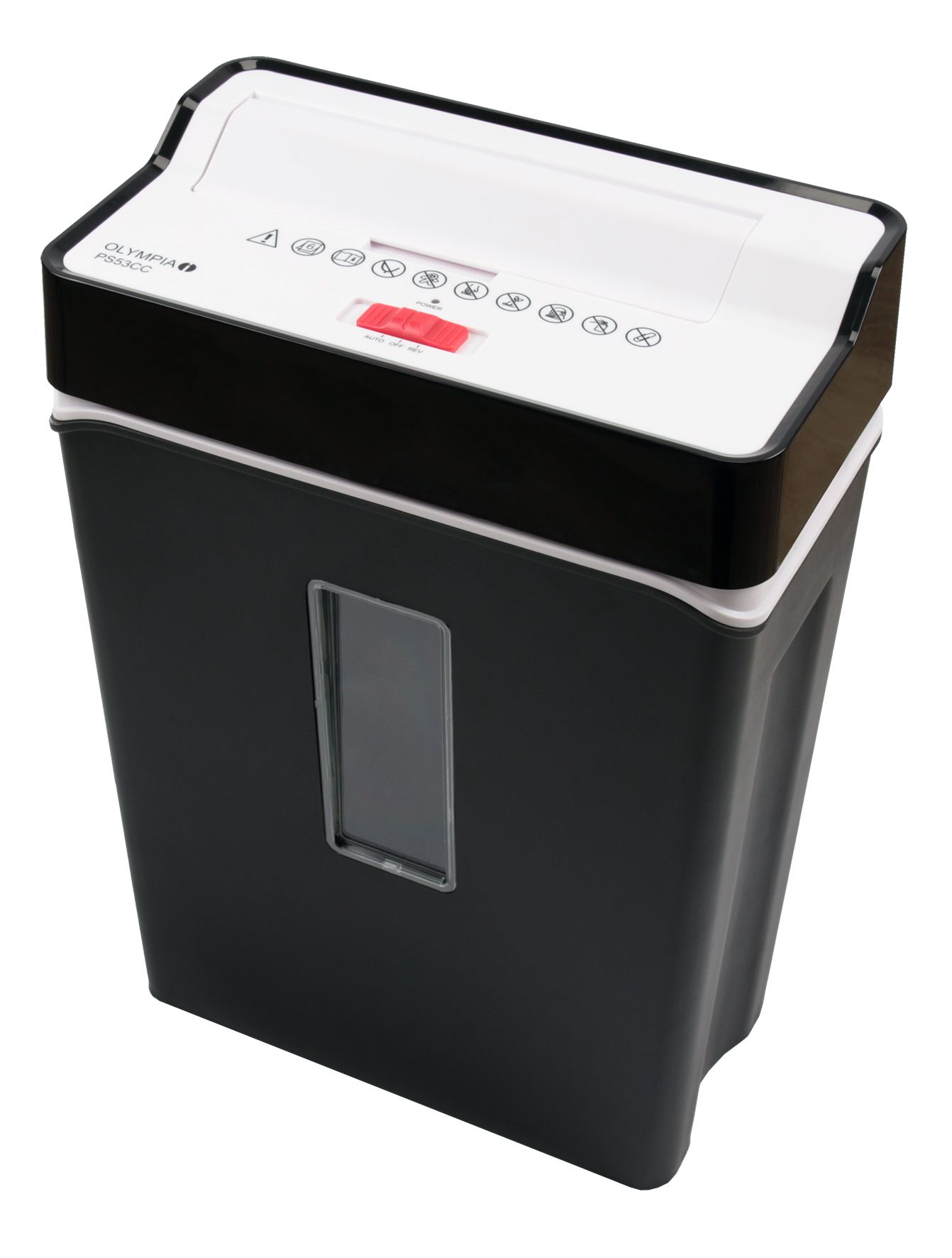 Olympia PS 53 CC Papiervernietiger - Strip shredding - 22 cm - Zwart
