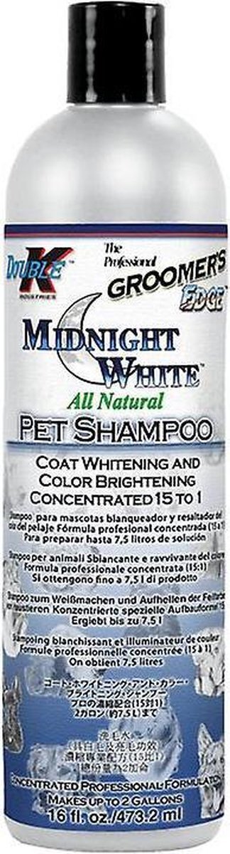 Double k Midnight White Shampoo, witte vacht 473ml
