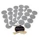 Adsamm® 40 x Zelfklevende Viltglijders Grijs ø 60 mm Rond 3,5 mm Dik