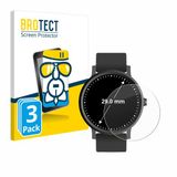 BROTECT Screenprotector 3 Stuks voor Horloges (Rond, ø: 29 mm) Beschermglas Transparant