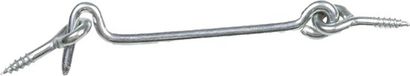 AMIG windhaak - staal - zilver - L7.5 cm - D4 mm - met schroefoog