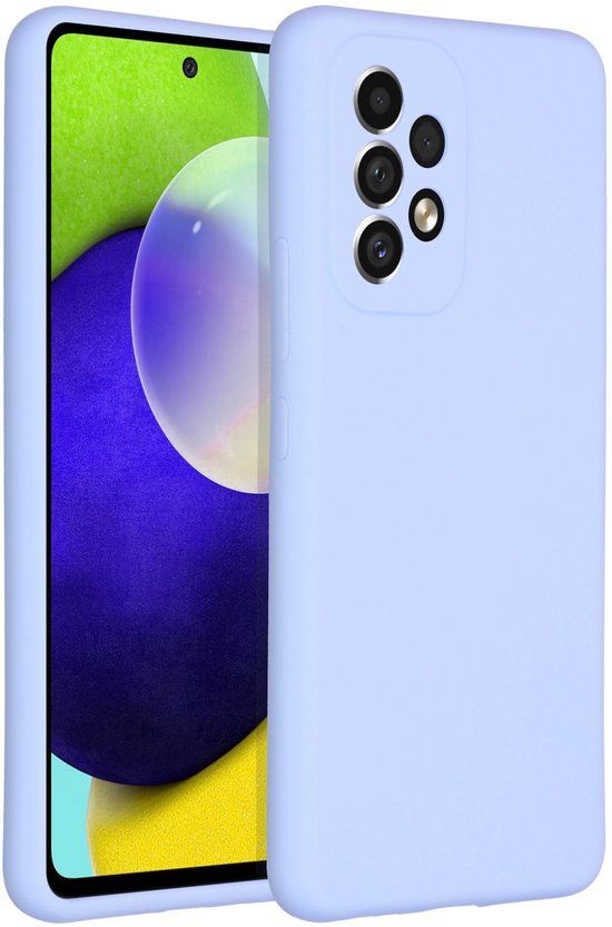Accezz Liquid Silicone Backcover voor de Samsung Galaxy A53 - Paars