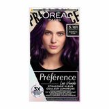 L'Oréal Preference Vivids Permanente Haarkleuring 3.161 Magnetic Plum - Voordeelverpakking