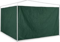 Merkloos Relaxdays Partytent Zijwand - Set van 2 - Kunststof - Waterdicht - Groen