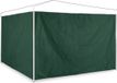 Merkloos Relaxdays Partytent Zijwand - Set van 2 - Kunststof - Waterdicht - Groen