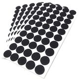 Adsamm® | 250 viltglijders | Ø 22 mm | zwart | rond | meubelglijders van vilt zelfklevend 3,5 mm dik