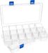 Ibenzoa® Sorteerdozen met Verstelbare Vakjes voor Organisatie van Kleine Onderdelen en Accessoires, Set van 2 Stuks