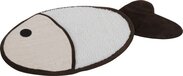 PETCOMFORT Lig- en Krabmat voor Kat - Vis - 68 x 40 cm - Zwart/Bruin/Wit