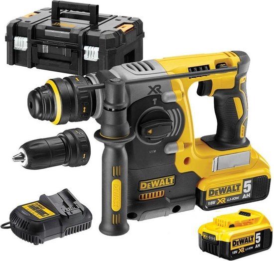 DeWalt DCH274P2T 18V SDS-plus Combihamer | Incl. 2x 5.0Ah Accu & TSTAK-koffer