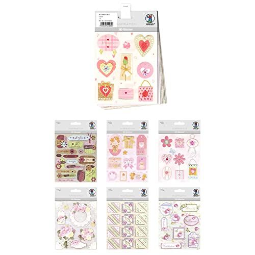 Ursus 3D-stickerset Love - 7 vellen