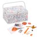 Hobby Gift Exclusieve voorgevulde knutseldoos met 94-delige naaiset inbegrepen, 18,5 x 25,5 x 14,5 cm, eigengemaakt