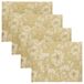 Paoletti Gouden Stag Set van 4 Feestelijke Placemats