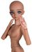 BJD doll, 1/3 scale, 60 cm, brown skin, hand-painted, articulated, PVC, for DIY