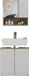Vicco Badkamermeubelset Edge, Wit, 2-delig