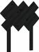 vidaXL Hoofdbord - 72,5x3x81 cm - Massief Grenenhout - Noir