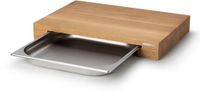 Continenta Snijplank met Inox Lade - Eikenhout - 48 x 32,5 x 6cm