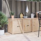 vidaXL Keukenkast MEPPEL, bruin, eikenlook, 106 x 55 x 64 cm