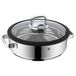 WMF Vitalis Ronde Stoom- en Braadpan 28cm, Glazen deksel, Ovenvast tot 180°