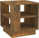 vidaXL Salontafel 40x40x43 cm bewerkt hout gerookt eikenkleurig