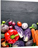 TMK ArtDeko Planche à découper en verre 40x52 cm Légumes
