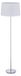 Lampe standard avec abat-jour en tissu, douille E27, diamètre 40 cm, hauteur 148,5 cm, blanc