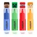 Kids Licensing Minecraft markeerstiften, fluorescerend, 4 kleuren, pastelstiften voor studie, kantoor en schoolbenodigdheden