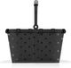 Reisenthel Carrybag XS Boodschappenmand - Frame Glossy Dots Zwart