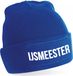 Bellatio Decorations IJsmeester muts - unisex - one size - blauw