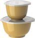 Rosti Margrethe Beslagkom Set - 4 delig - 1,5 en 3 L - Curry (geel)