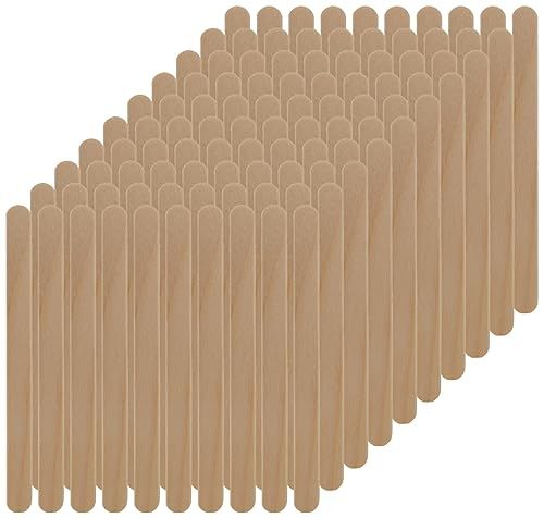 Silikomart - Houten Stokjes - Set van 100 - 113x10x2 mm - Bruin Hout