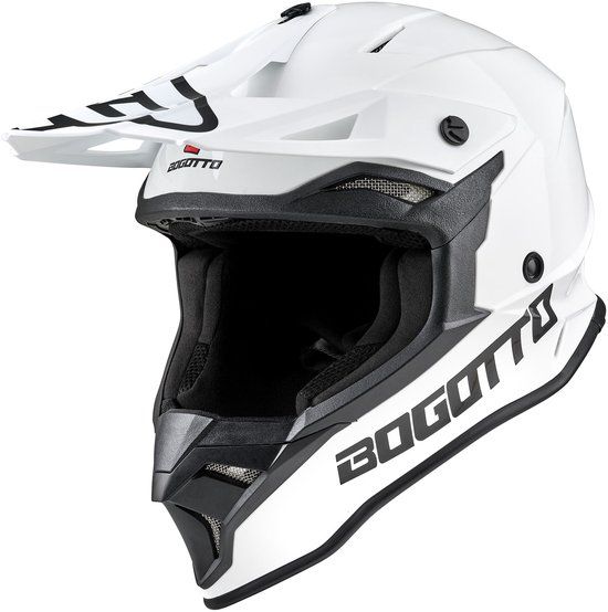 Bogotto H337 MX Motocrosshelm - Wit - XS (53/54 cm)