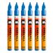 Molotow Acrylmarker One4All 127HS #224 metallic blauw, verpakking van 6