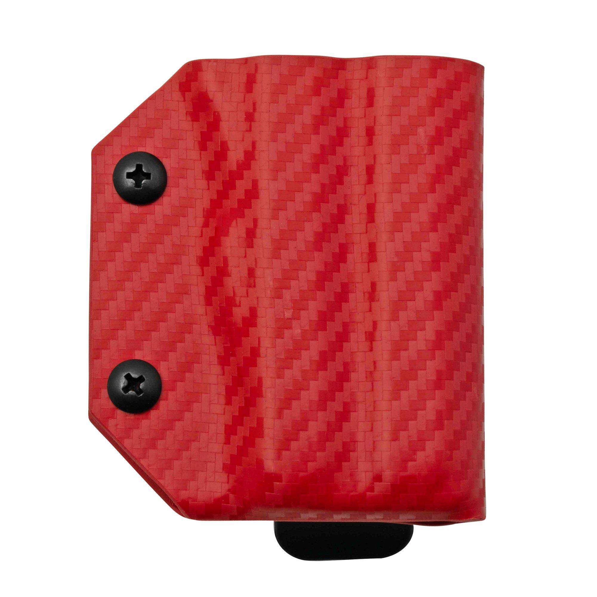 Clip & Carry Clip And Carry Kydex Sheath Gerber Truss, Carbon Fiber Red GTRUSS-CF-RED riemholster