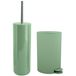 MSV Toiletborstel in houder/pedaalemmer set Moods - kunststof - groen