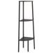 vidaXL Hoekboekenkast Zwart Staal en Hout 455x315x1200 mm