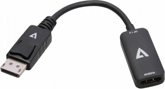 V7 Adapter DisplayPort naar HDMI V7DPHDMIACTV Zwart 4K Ultra HD