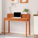 Maison Exclusive - Bureau brun foncé, 110 x 50 x 93 cm, en pin massif