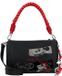 Desigual Mickey Rock Dortmund Flap Bag Black zwart